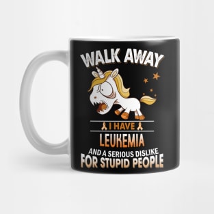 funny leukemia grumpy unicorn warrior Mug